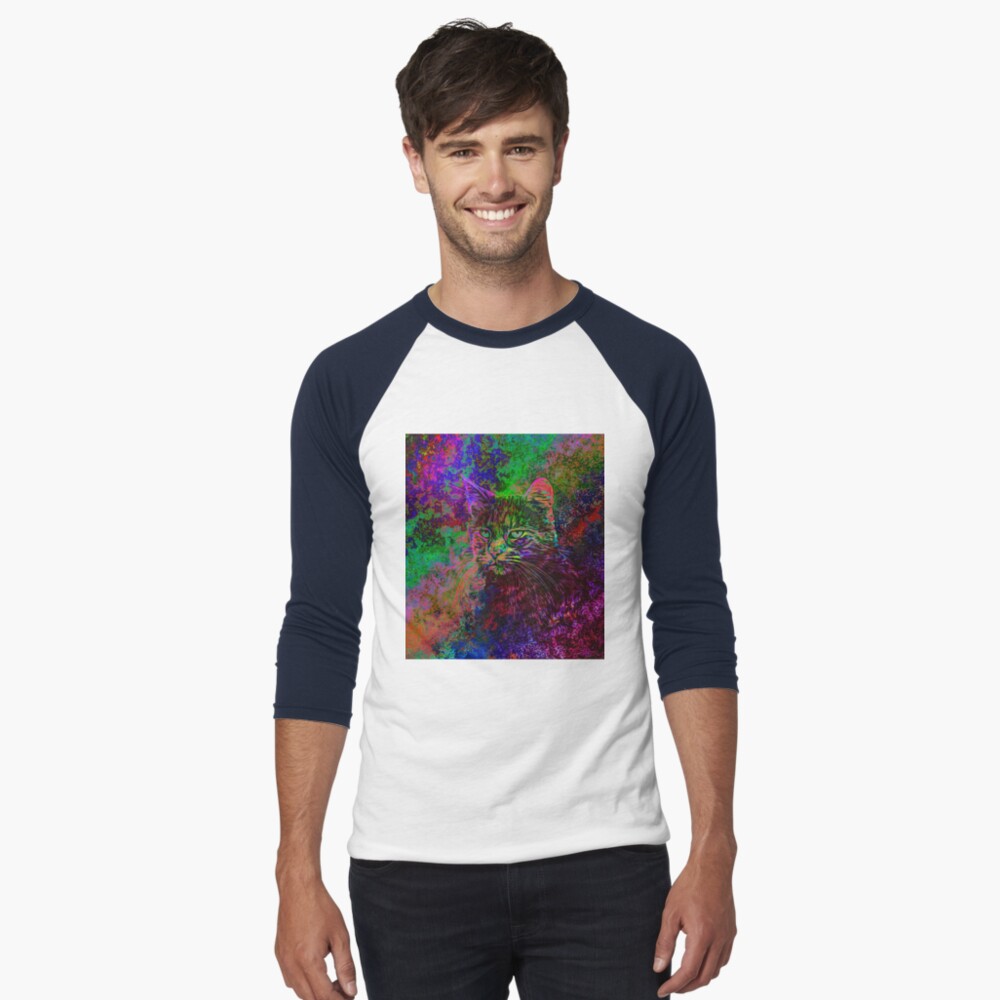 Item preview, Baseball ¾ Sleeve T-Shirt designed and sold by blackhalt.