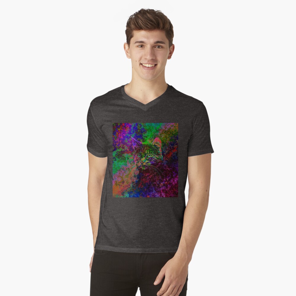 Item preview, V-Neck T-Shirt designed and sold by blackhalt.