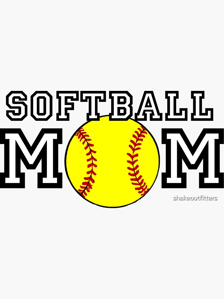 Softball, Softball Mom, Softball Gifts, Softball Stickers, Fastball Stickers,  Softball Decals, Softball Labels