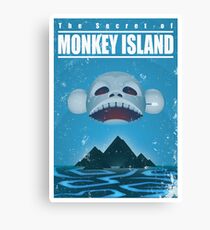 Monkey Island Travel Poster Canvas Print