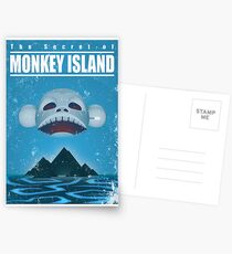 Monkey Island Travel Poster Postcards