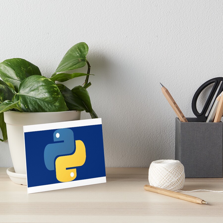 "Python Programming Logo" Art Board Print by KaterTot1 | Redbubble