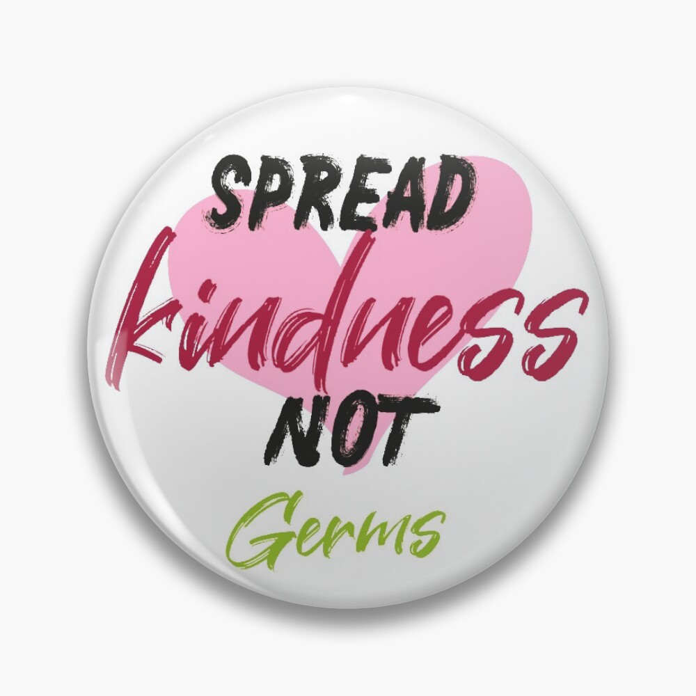 Masque Propager La Gentillesse Et Non Les Germes Citation Drole Simple Avec Illustration Graphique De Coeur Par Merchspot Redbubble