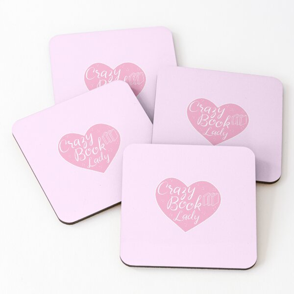 Item preview, CRAZY BOOK LADY in pink heart designed and sold by jazzydevil.