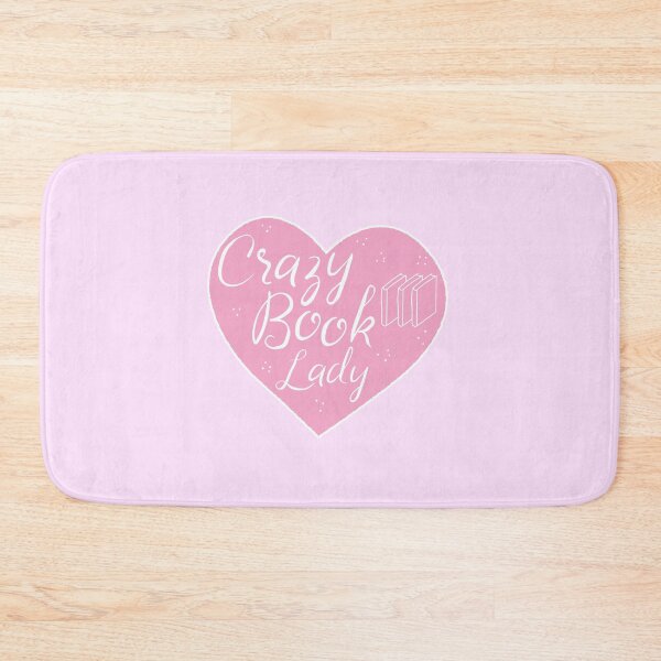 Item preview, CRAZY BOOK LADY in pink heart designed and sold by jazzydevil.