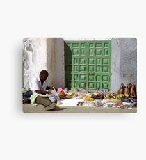 Street Vendor, Gran Canaria Canvas Print