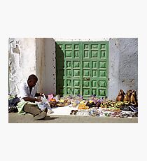 Street Vendor, Gran Canaria Photographic Print