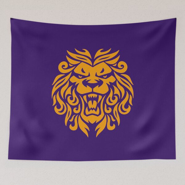 Item preview, fierce cool royal-looking ornate roaring lion emblem  designed and sold by Figmenter.