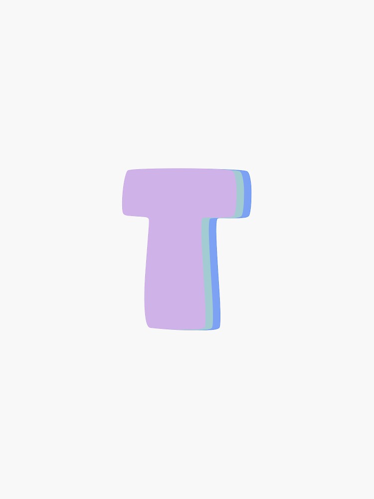"Cute Pastel Letter" Sticker for Sale by tzele Redbubble