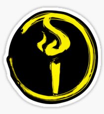 Light Bearer Symbol With Black Background Sticker