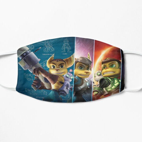 Ratchet y Clank Mascarilla plana