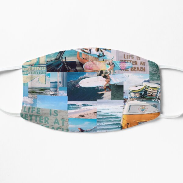 collage de surf Mascarilla plana
