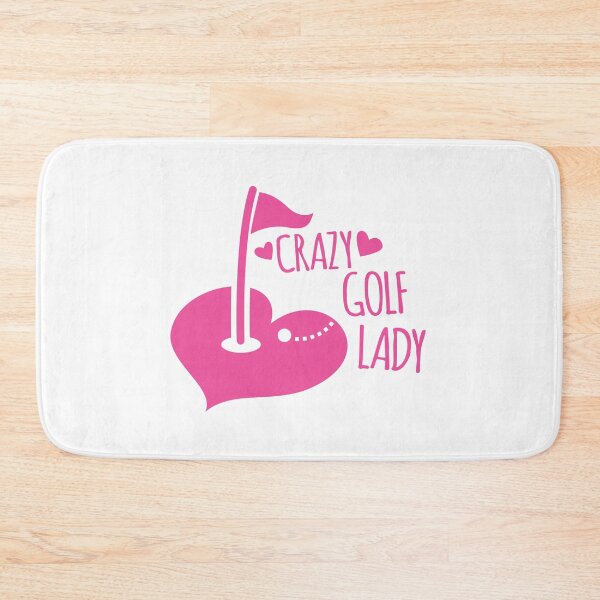 Item preview, Crazy Golf Lady with a flag and golf ball designed and sold by jazzydevil.