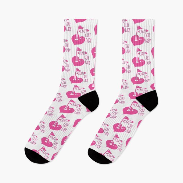 Item preview, Crazy Golf Lady with a flag and golf ball designed and sold by jazzydevil.