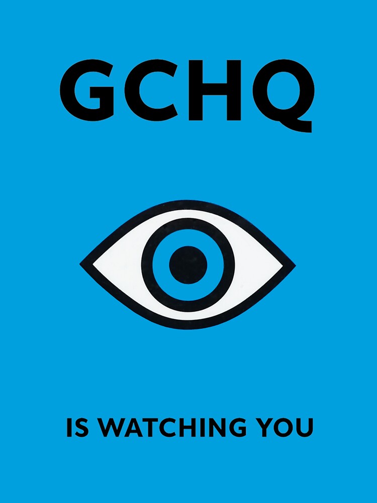 Thumbnail 3 of 3, Sticker, GCHQ is Watching You designed and sold by dukepope.