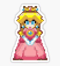 Pixel Peach 32-bit Sticker