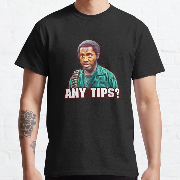 “Any tips?“ Kirk Lazarus quote RDJ Classic T-Shirt