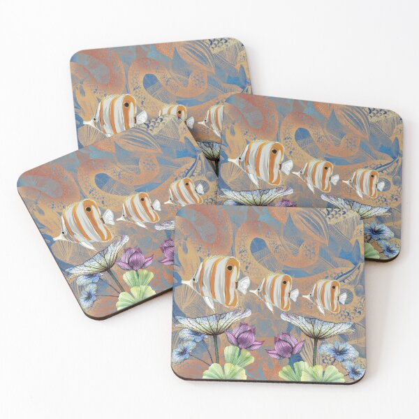 Item preview, DISCUS FISH a delightful Asian feel in this charming design designed and sold by JOHNC1.