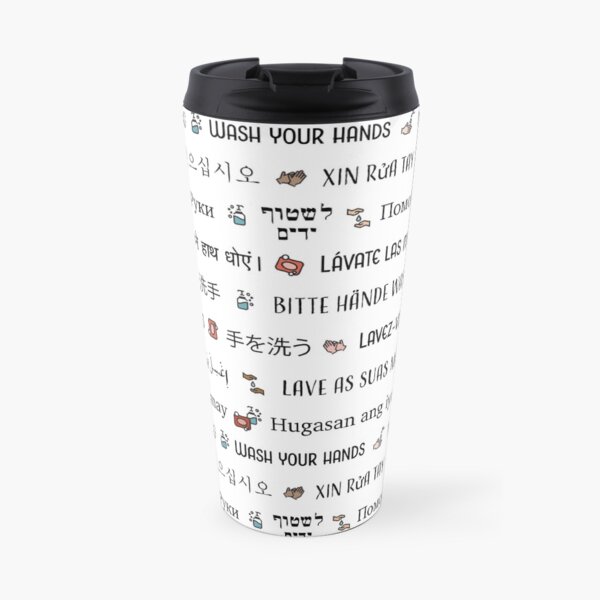 Wash your hands | Multi Language Travel Mug