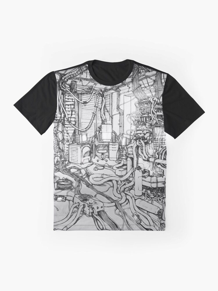 Alternate view of Serial Experiments Lain - Bedroom Graphic T-Shirt
