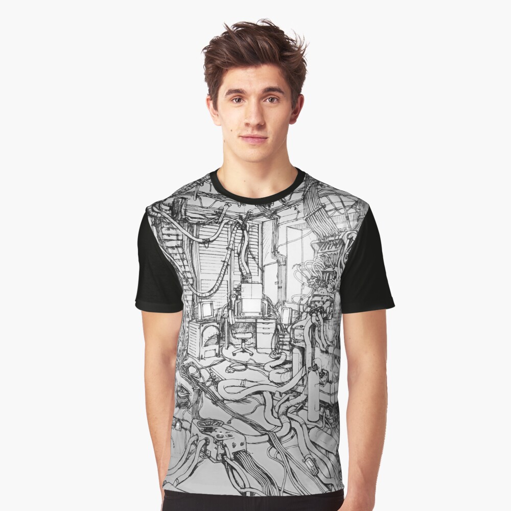 Serial Experiments Lain - Bedroom Graphic T-Shirt
