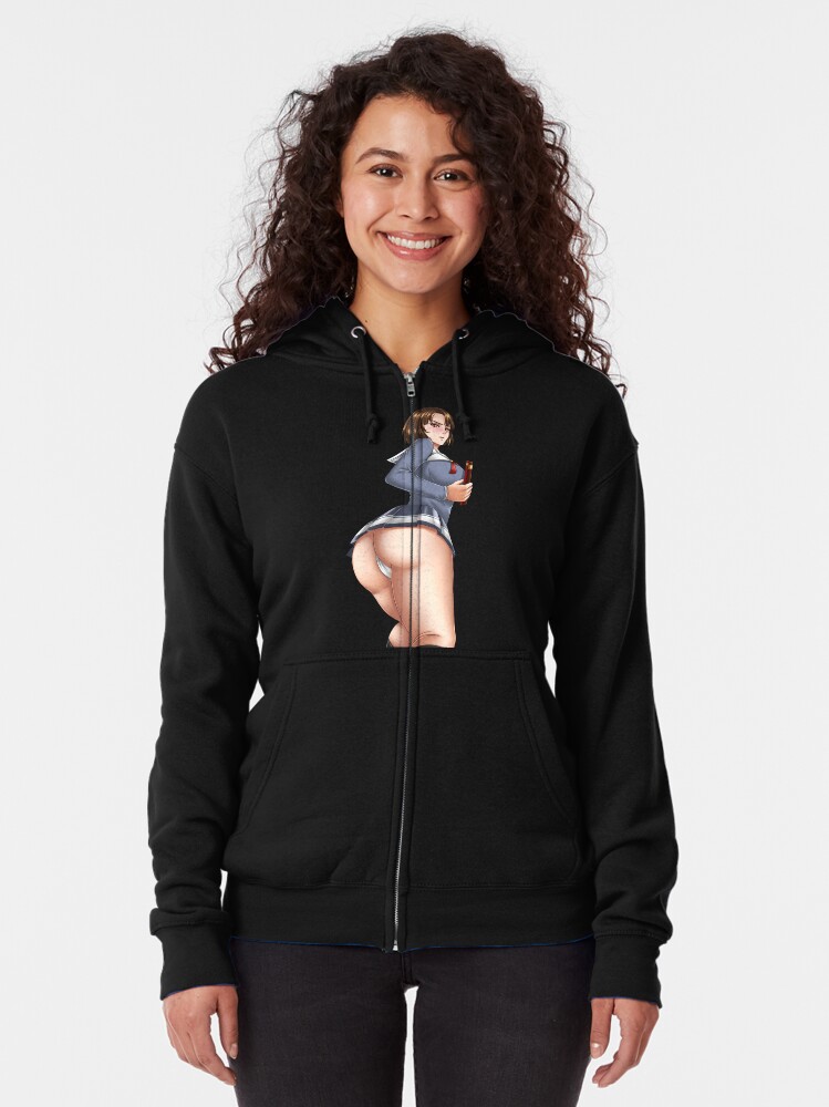 Huge Booty Makes School Uniform Too Small, Candice - Chubby Manga Fantasy  Zipped Hoodie for Sale by Christopher Taylor