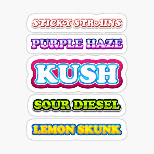 Purple Kush Stickers 