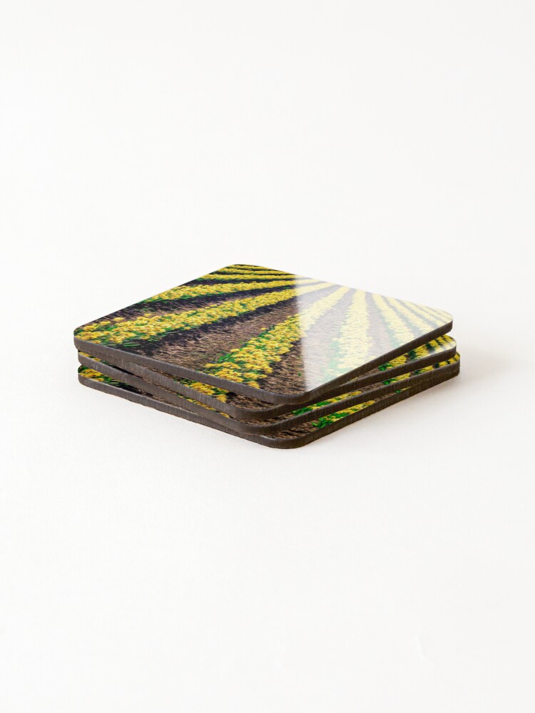Thumbnail 4 of 5, Coasters (Set of 4), Daff Rows designed and sold by Bassbro.