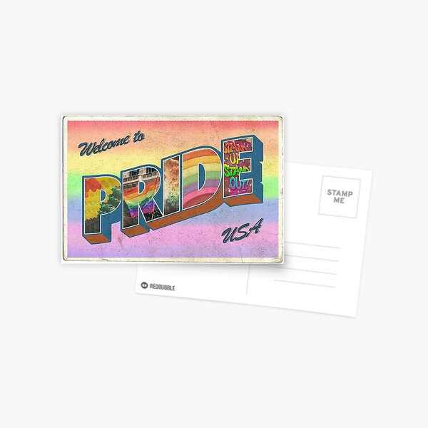 Item preview, Pride Vintage Postcard designed and sold by Rebecca McKay.