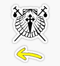 Camino de Santiago logos Sticker
