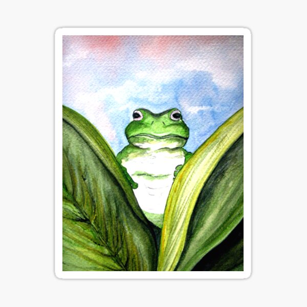 Item preview, Peeping Frog  designed and sold by Linda Callaghan.