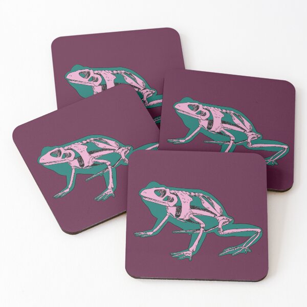 Item preview, Skeleton Frog Pink and Green designed and sold by Ren Speiser.