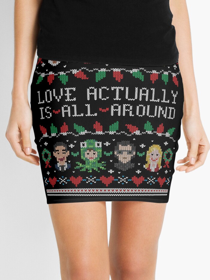 Sweater mini clearance skirt christmas