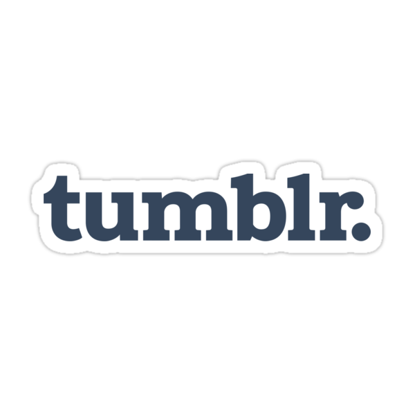 "Tumblr Blue" Stickers by cbabb | Redbubble