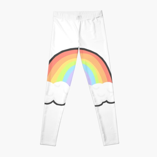 Pastel Rainbow Leggings, Junior Women