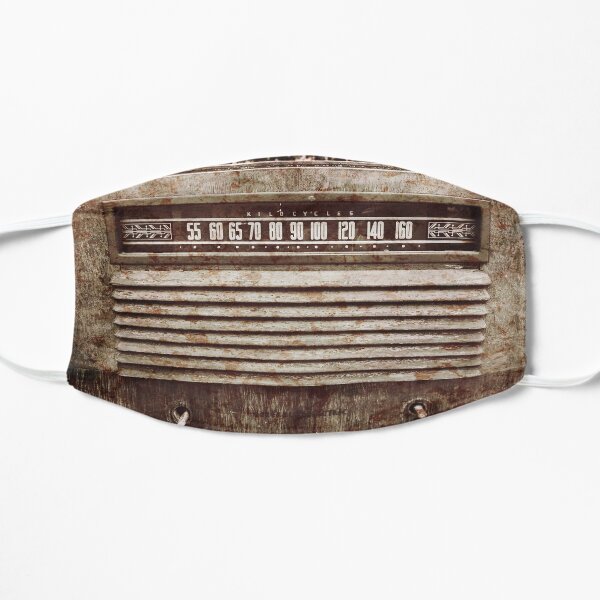 Classic Oldies Fan - Old Vintage Radio photography Flat Mask