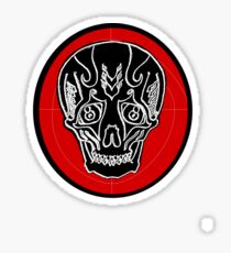 Sad Skull Tee Sticker
