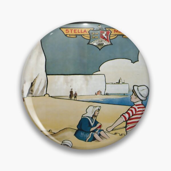 Item preview, Sunny Broadstairs vintage travel poster designed and sold by stickart-marek.