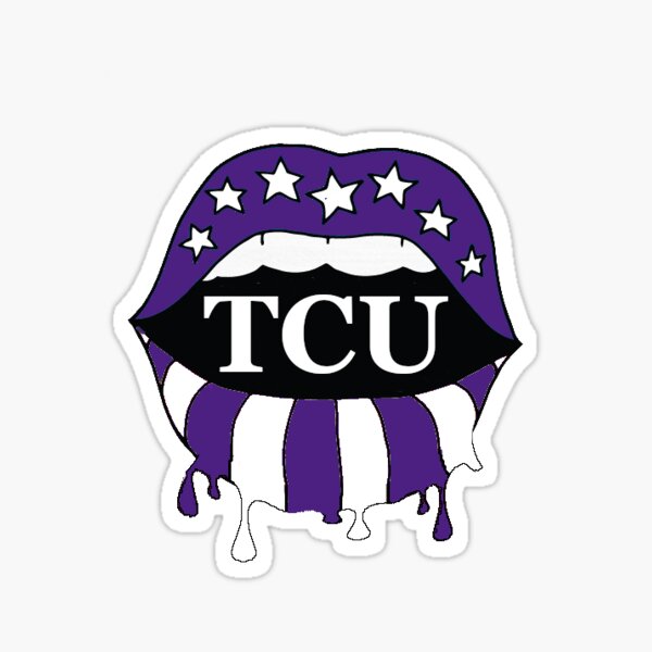 TCU lips Sticker