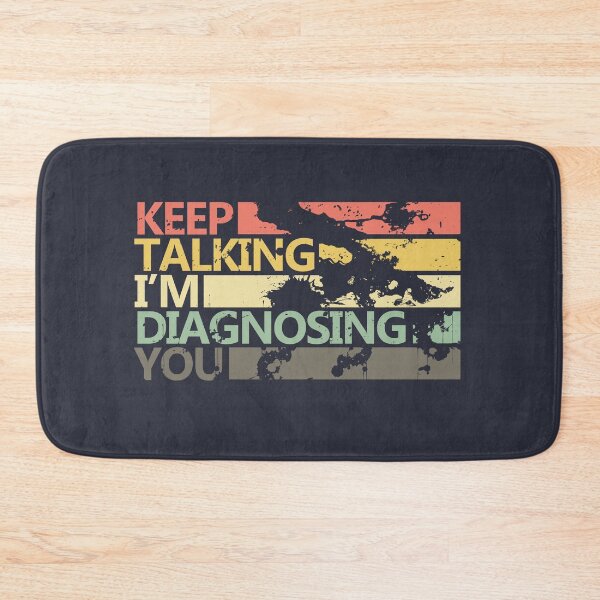 Item preview, Keep Talking I'm Diagnosing You Funny Psychology Quote in Vintage Colors designed and sold by alenaz.