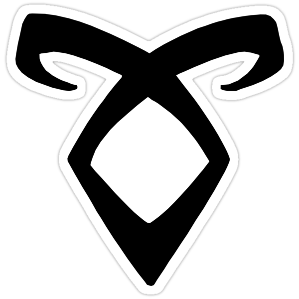 "Angelic Power Rune" Stickers by RabbitMachine | Redbubble