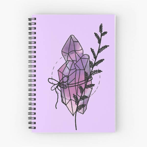 Item preview, Amethyst Crystal With Lavender Illustration designed and sold by Rudravi.