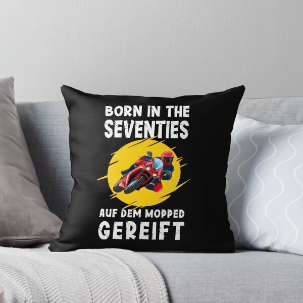 Item preview, Motorcycle gift biker saying Born in the 70s designed and sold by SiRaGeckoDesign.