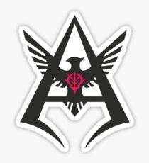 Pegatina Char Aznable - Insignia personal NEGRO