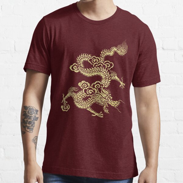 Aperçu de l'œuvre Vêtements de dragon chinois doré créée et vendue par Jane McDougall.