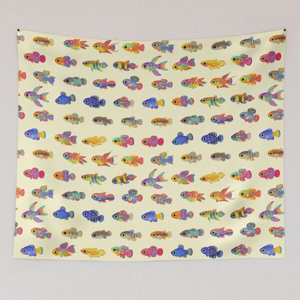 Item preview, Killifish - yellow designed and sold by pikaole.