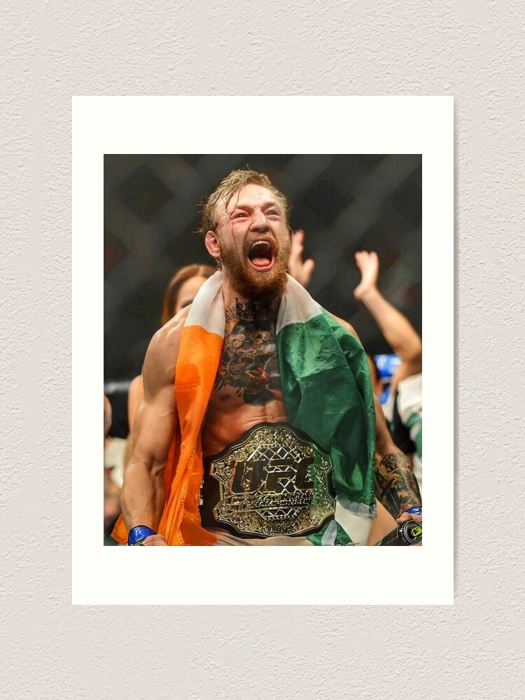 Conor McGregor Ireland Flag UFC Canvas Poster Photo Picture Wall Art 30" x 20" 