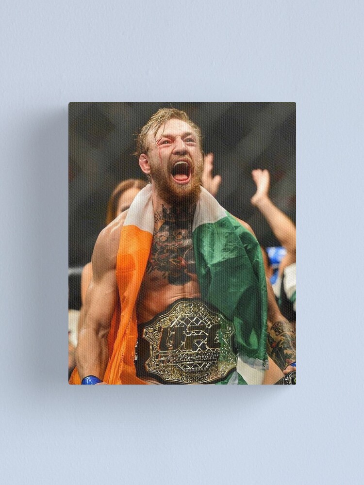Conor McGregor Ireland Flag UFC Canvas Poster Photo Pic Wall Art 30" x 20" 
