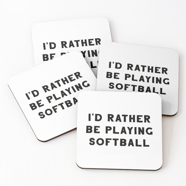 Item preview, I'd Rather Be Playing Softball designed and sold by teesaurus.