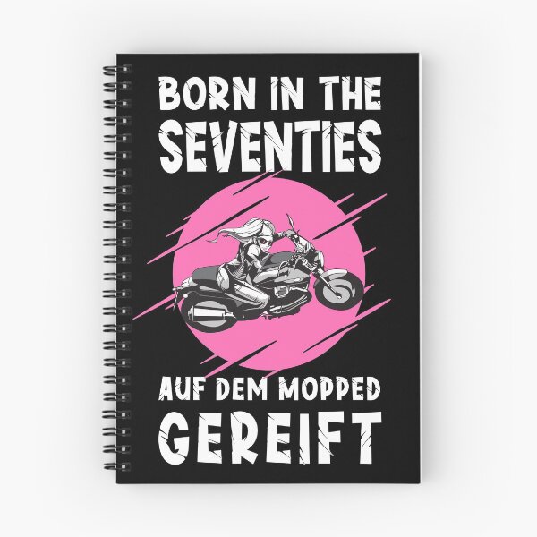 Item preview, Motorcyclist gift biker Born in the 70s designed and sold by SiRaGeckoDesign.